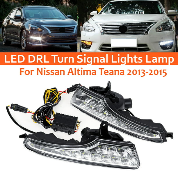 Exact Fit Switchback LED DRL Fog lamp w/Turn Signals For Nissan Altima 2013-2015 
